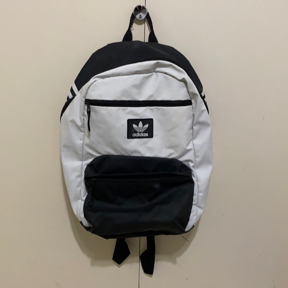 Black and White Adidas Backpack